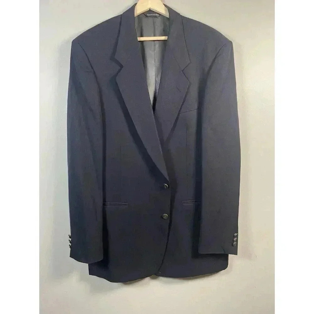 Pierre Cardin Blazer Mens Blue Sport Coat Preppy Office Dressy Cocktail Size 40L